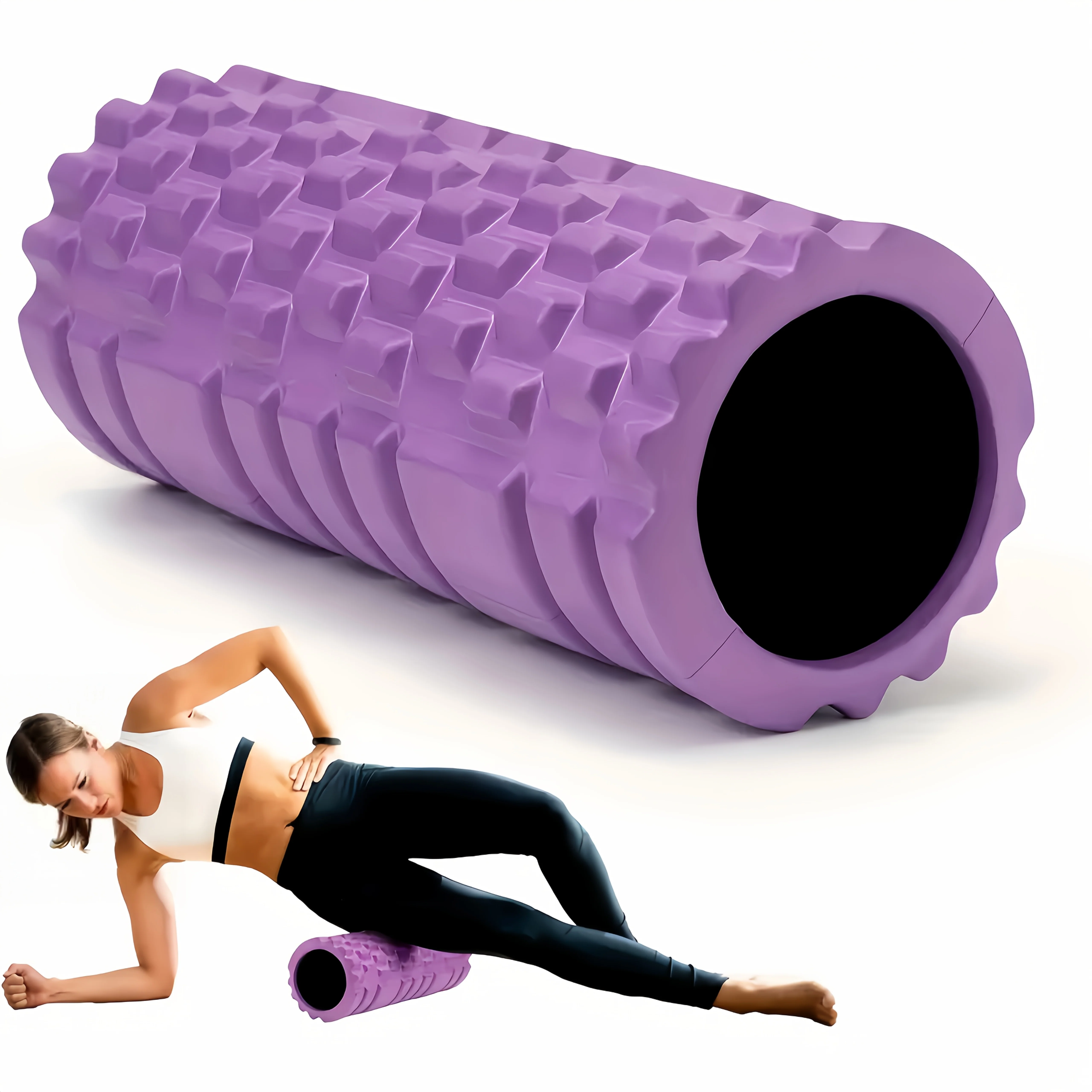 10 pcs Foam Shaft Yoga Column Fitness Yoga EVA Foam Roller Yoga Stick Deep Tissue Massage Roller For Back And Leg Muscle Workouts And Improve Flexibility
